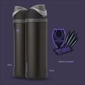 Owala FreeSip 24oz Marvel Black Panther Limited Edition Bottle - Black/Purple - Genuine UK stock