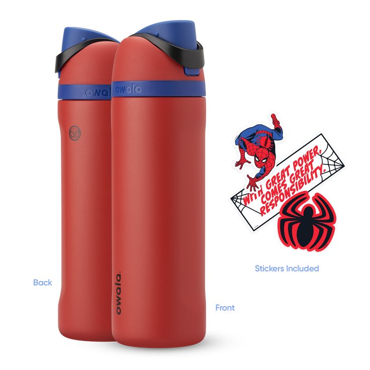 Owala FreeSip 24oz Marvel Spider-Man Limited Edition Bottle - Red/Blue - Genuine UK stock 