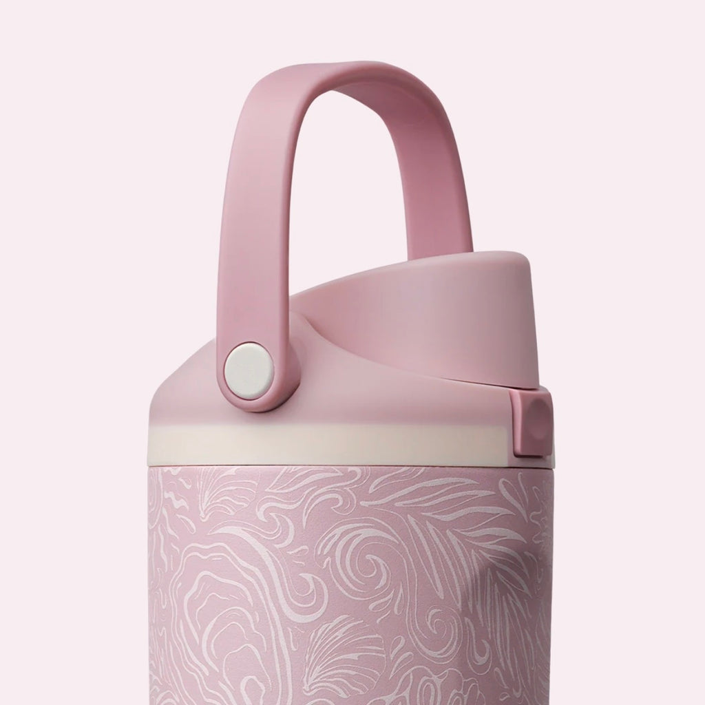 Owala FreeSip Sway 30oz Birthday Beach Bash - coastal Bohemian - Pink - Comfy bucket handle