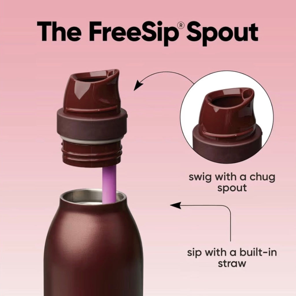 Owala FreeSip Twist 24oz Black Cherry US Exclusive Bottle - Burgundy - Swig or Sip