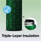 Owala FreeSip Wicked Elphaba Emerald Green Sparkle 32oz Bottle