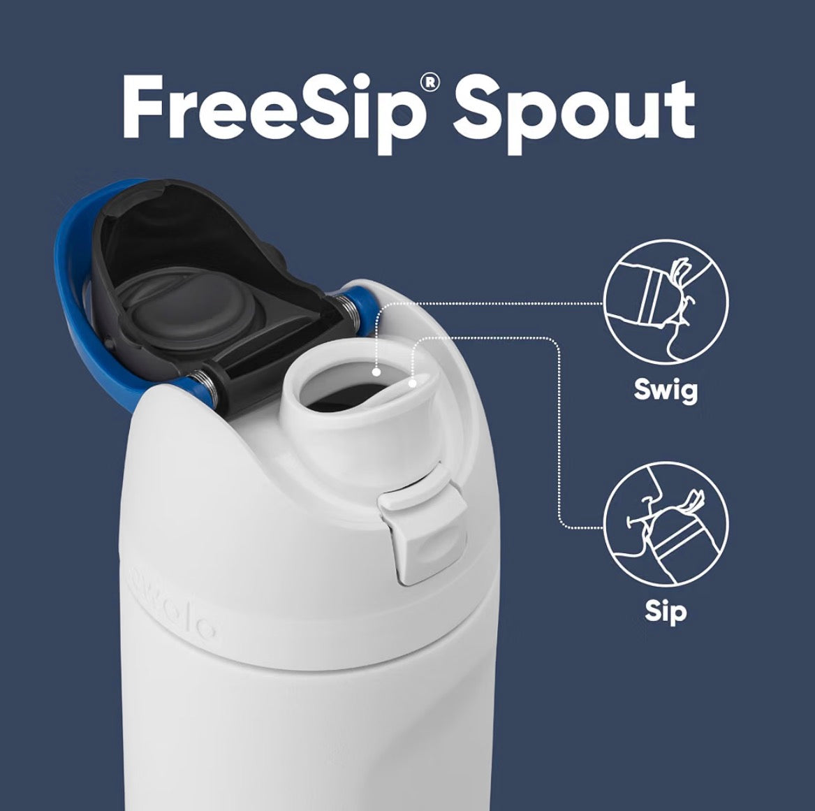 Owala FreeSip 24oz Star Wars Stormtrooper Water Bottle Swig or Sip FreeSip Spout