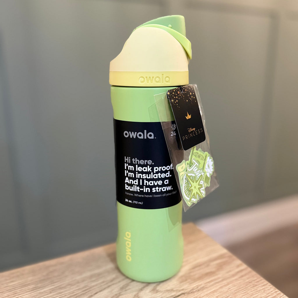 Owala FreeSip 24oz Princess Tiana Water Bottle Princess & the Frog