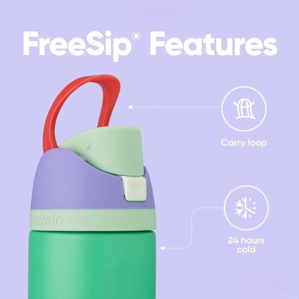 Owala FreeSip 24oz Ariel Disney Princess Insulated Water Bottle 24 Hours Cold Carry Loop