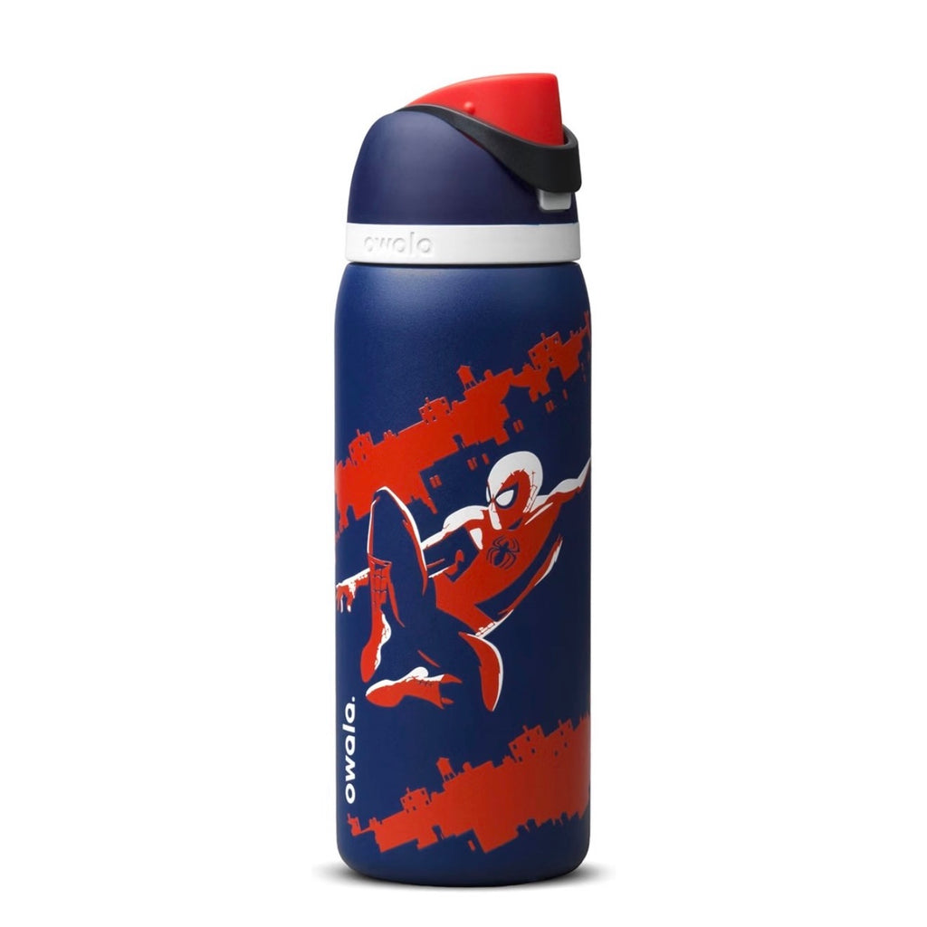 Owala FreeSip 32oz Spider-Man Swing of Things Marvel Water Bottle Blue & Red 