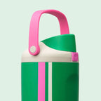 Owala FreeSip Sway 40oz Birthday Beach Bash - Vacation Mode - Green & Pink - Comfy bucket handle