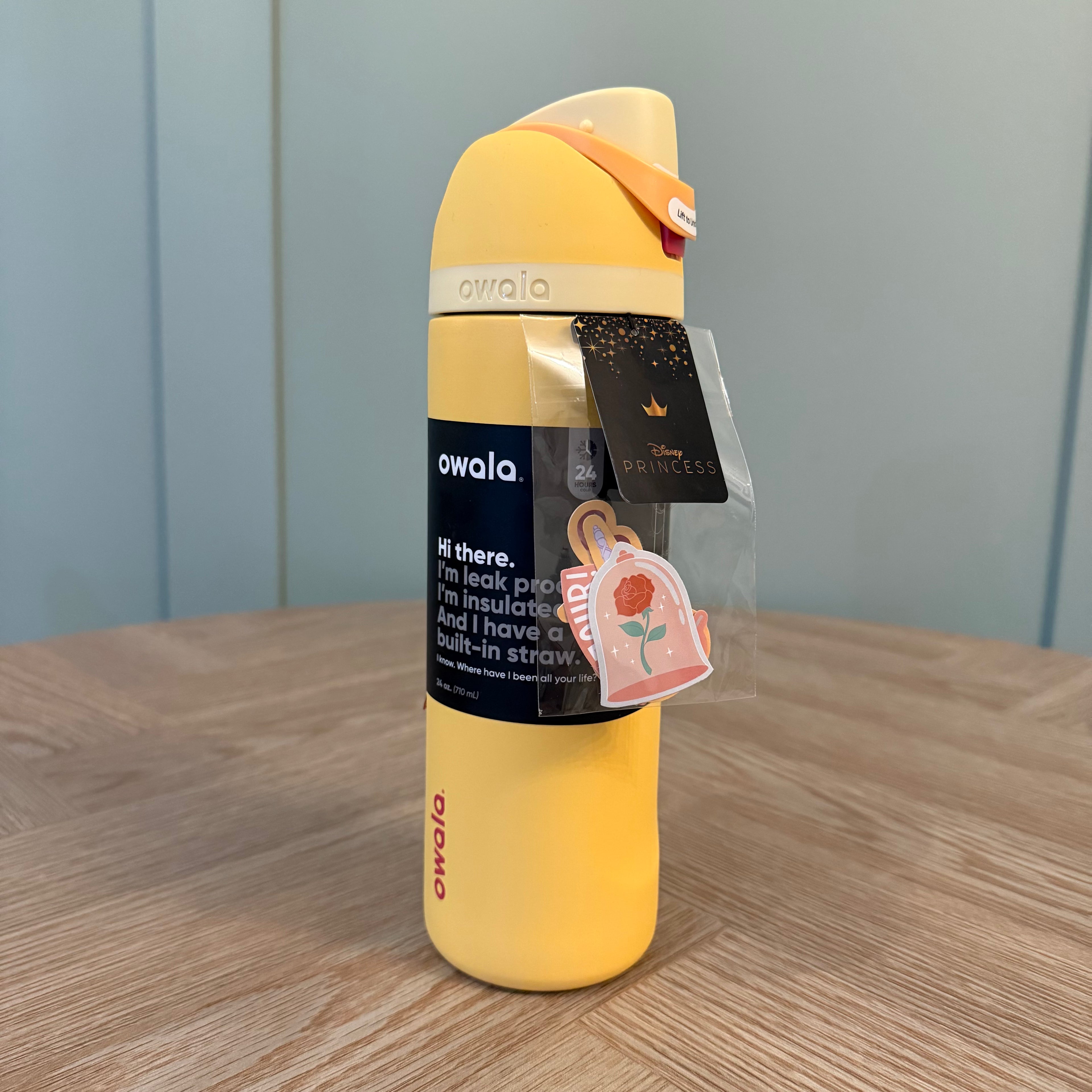 Owala FreeSip 24oz Disney Princess Rapunzel Limited Edition Bottle - Yellow/Gold