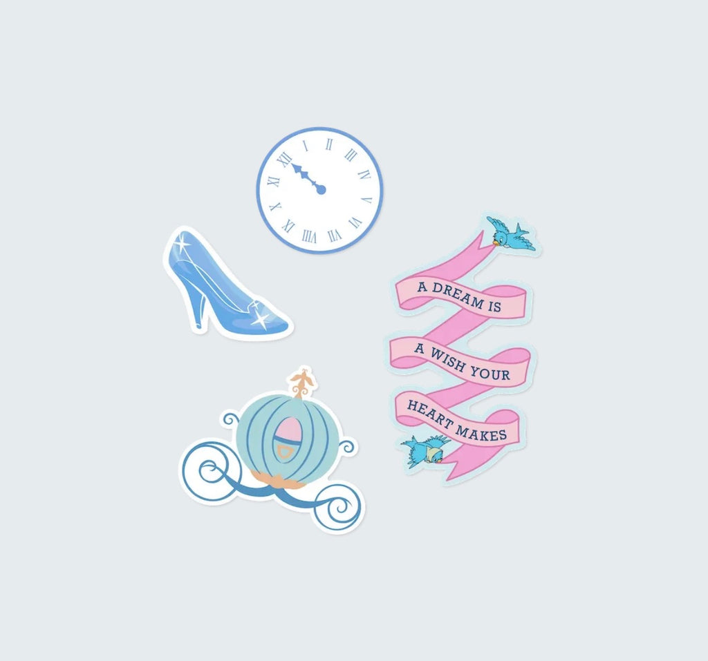 Owala FreeSip 24oz Disney Princess Cinderella Limited Edition Bottle - Stickers