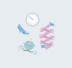 Owala FreeSip 24oz Disney Princess Cinderella Limited Edition Bottle - Stickers