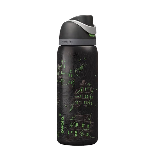 Owala FreeSip 32oz Midnight Manor Color Drop Water Bottle Black Green