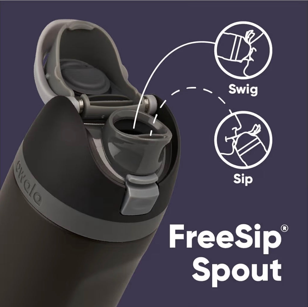 Owala FreeSip 24oz Marvel Black Panther Water Bottle Swig or Sip FreeSip Spout