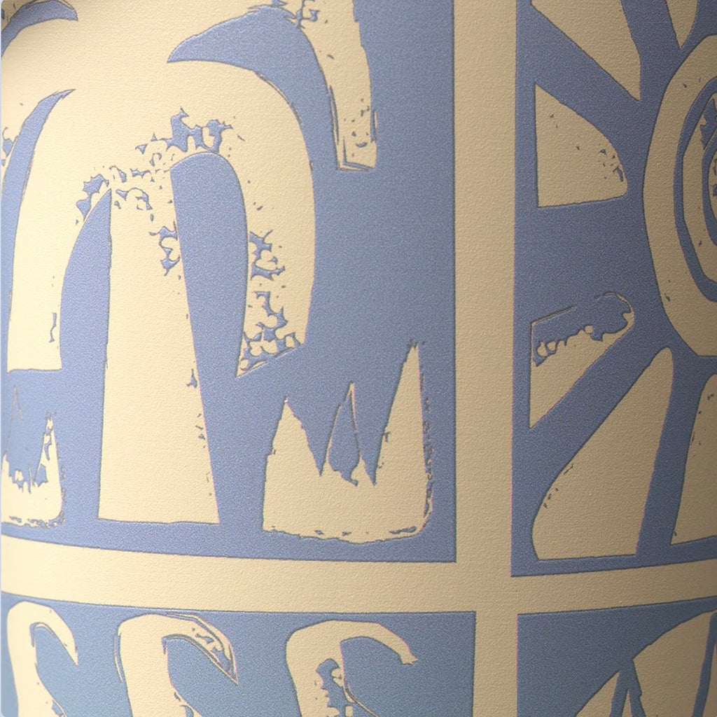 Owala FreeSip Sway 30oz Birthday Beach Bash - Vintage Surf - Blue/Tan - Wave pattern