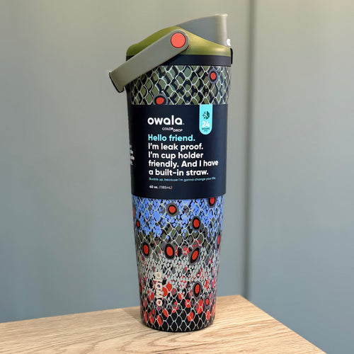 Owala FreeSip Sway 40oz Off the Hook Color Drop - Fish Scales Green Blue Orange - In Stock Now