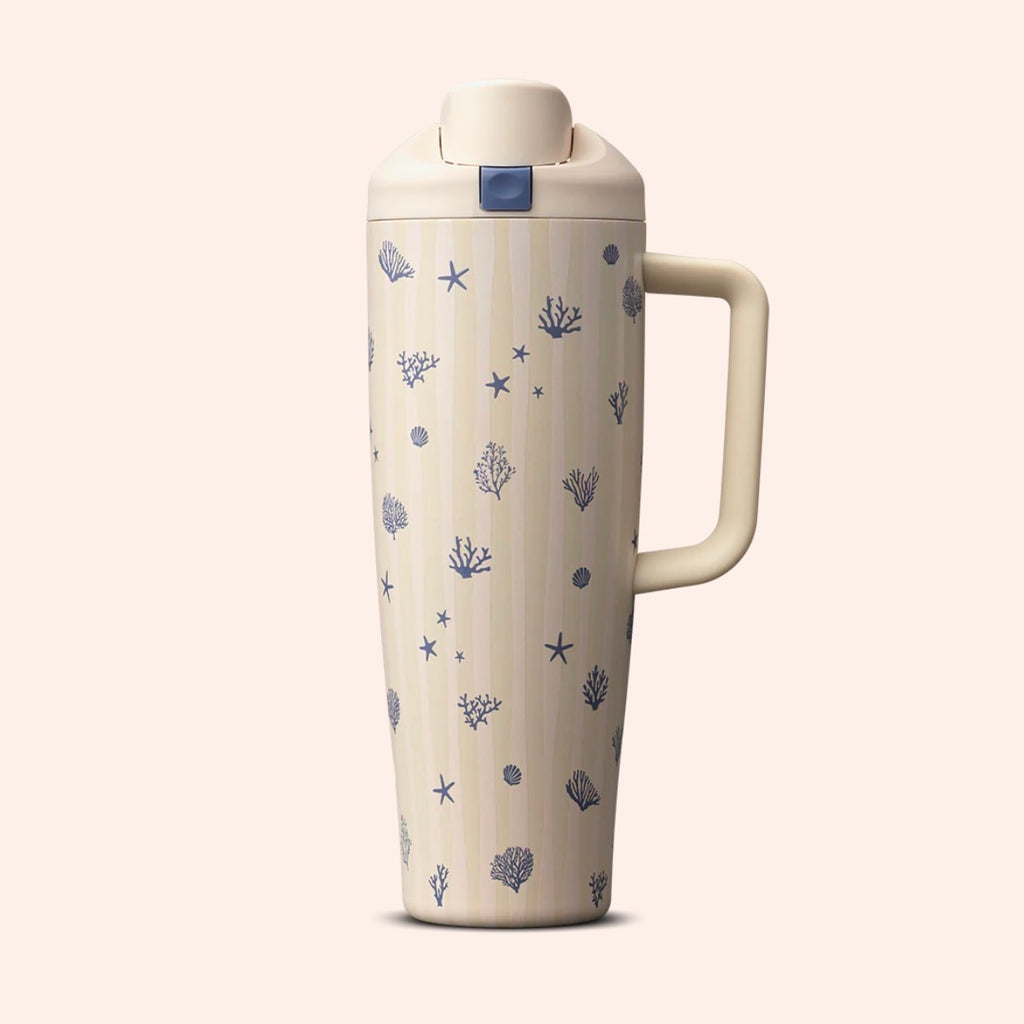 Owala FreeSip Tumbler 40oz Birthday Beach Bash - Coral Cobana - Limited Edition