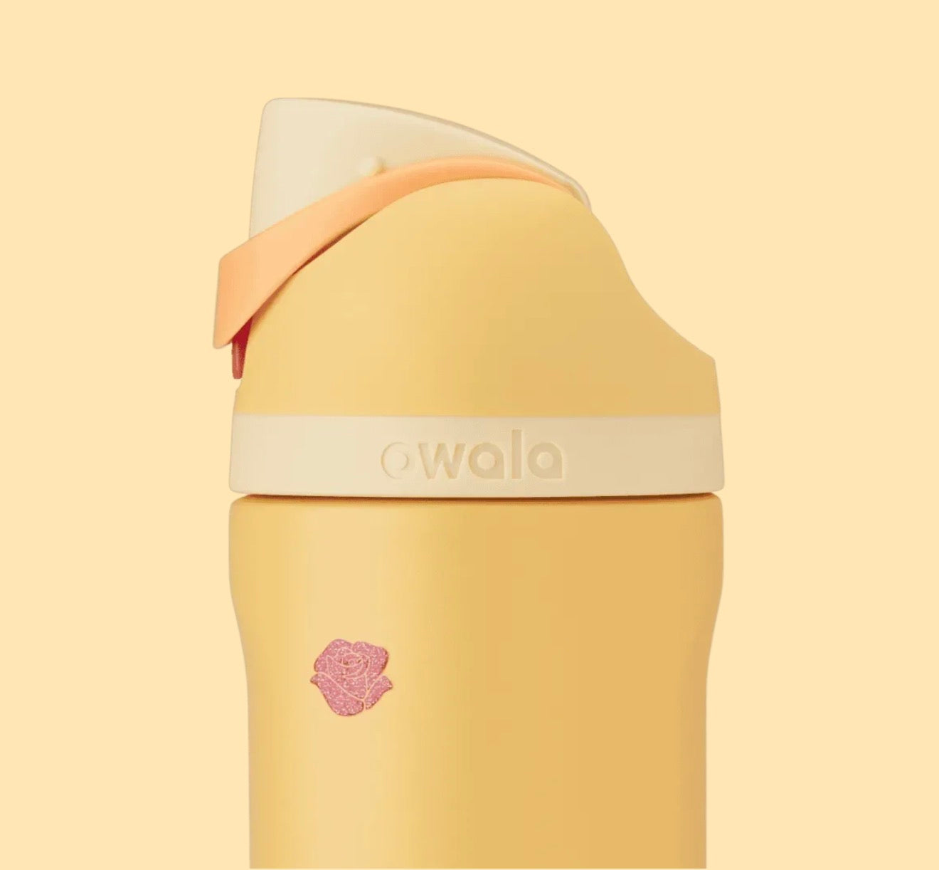Owala FreeSip 24oz Disney Princess Belle Limited Edition Bottle - Yellow and Gold
