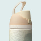 Owala FreeSip 24oz Birthday Beach Bash - Rolling In - Biege/Blue - Carry loop