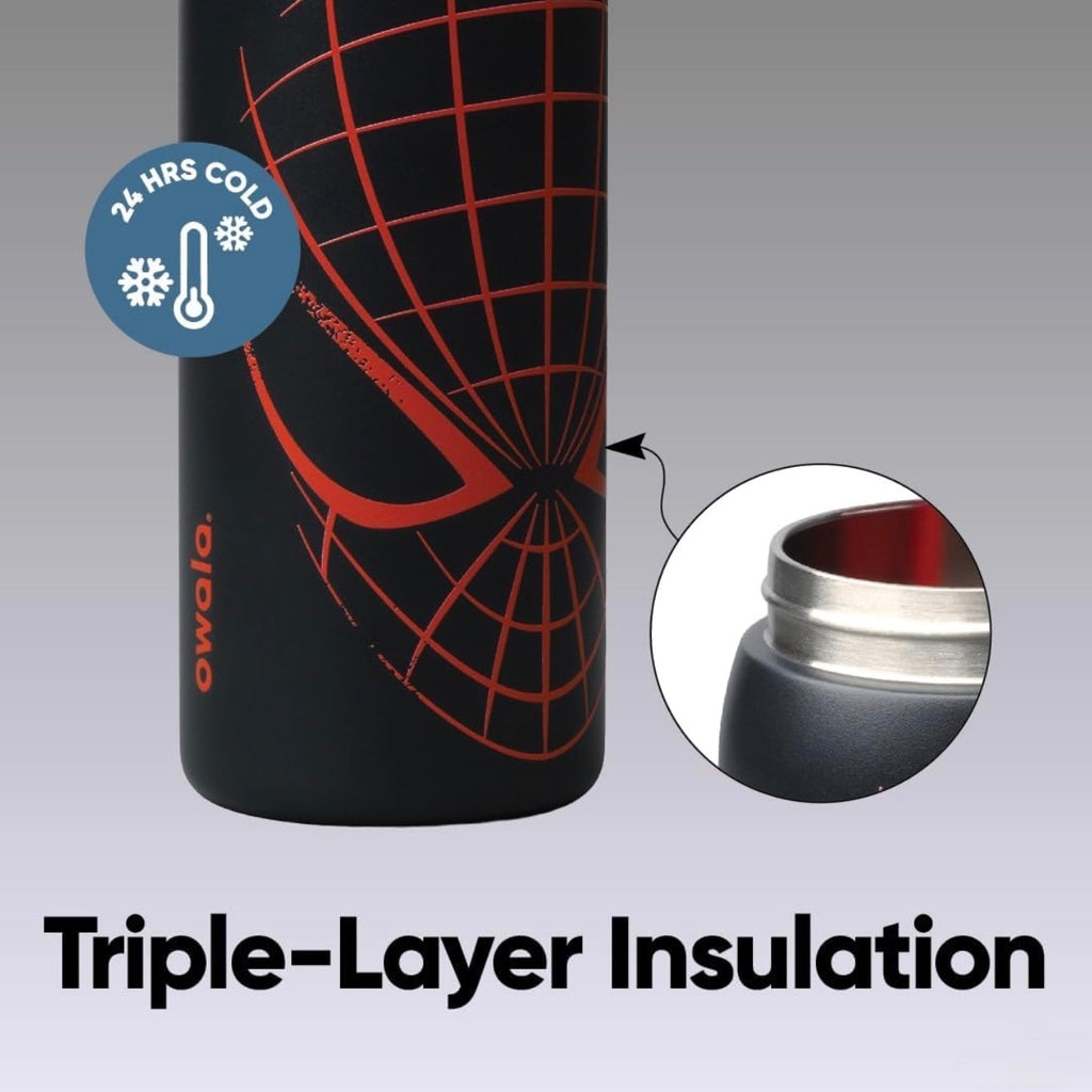 Owala FreeSip 32oz Spider-Man Night Watch Marvel Triple-Layer Insulated Water Bottle 24 Hours Cold