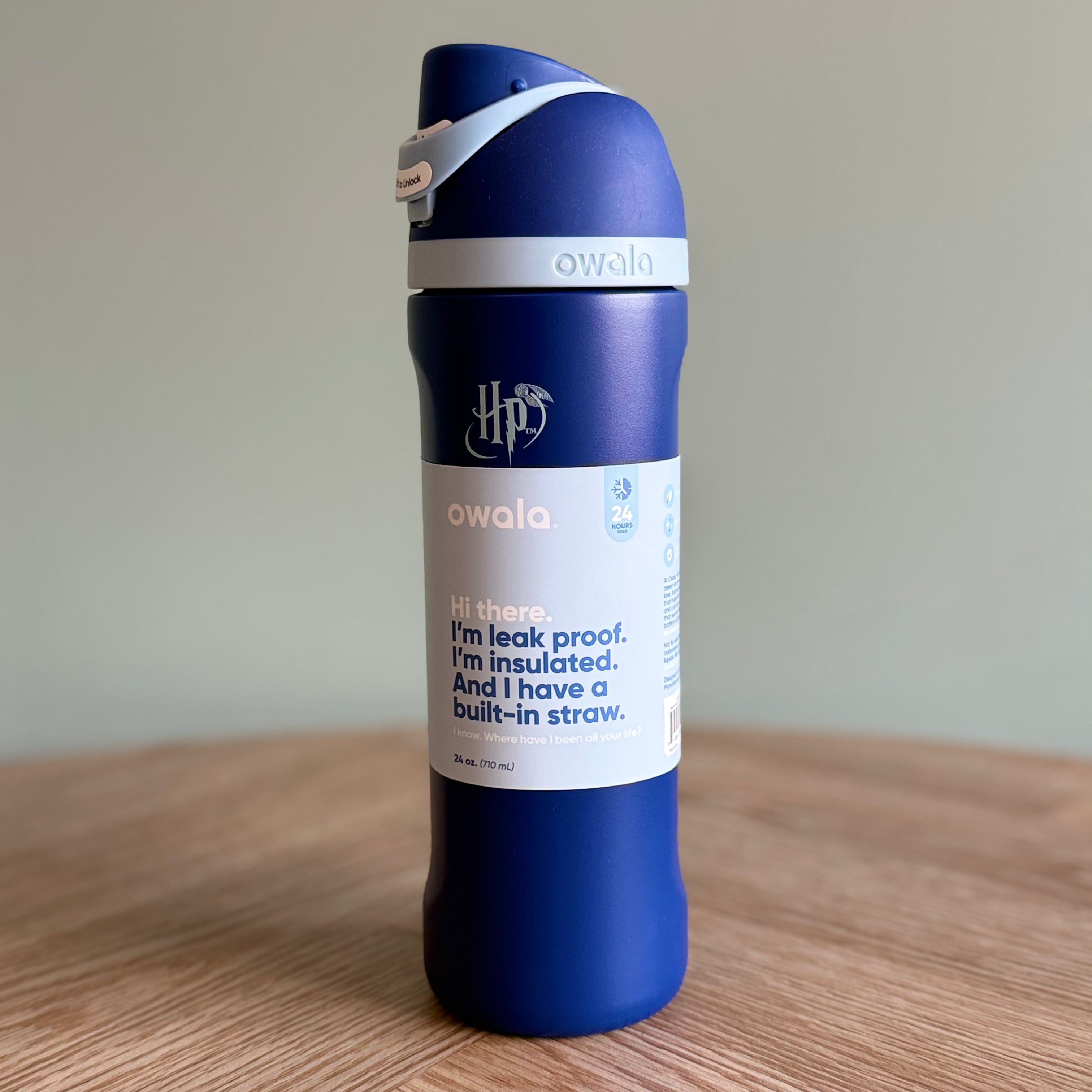 Ravenclaw Harry Potter Owala FreeSip 24oz Bottle HP logo