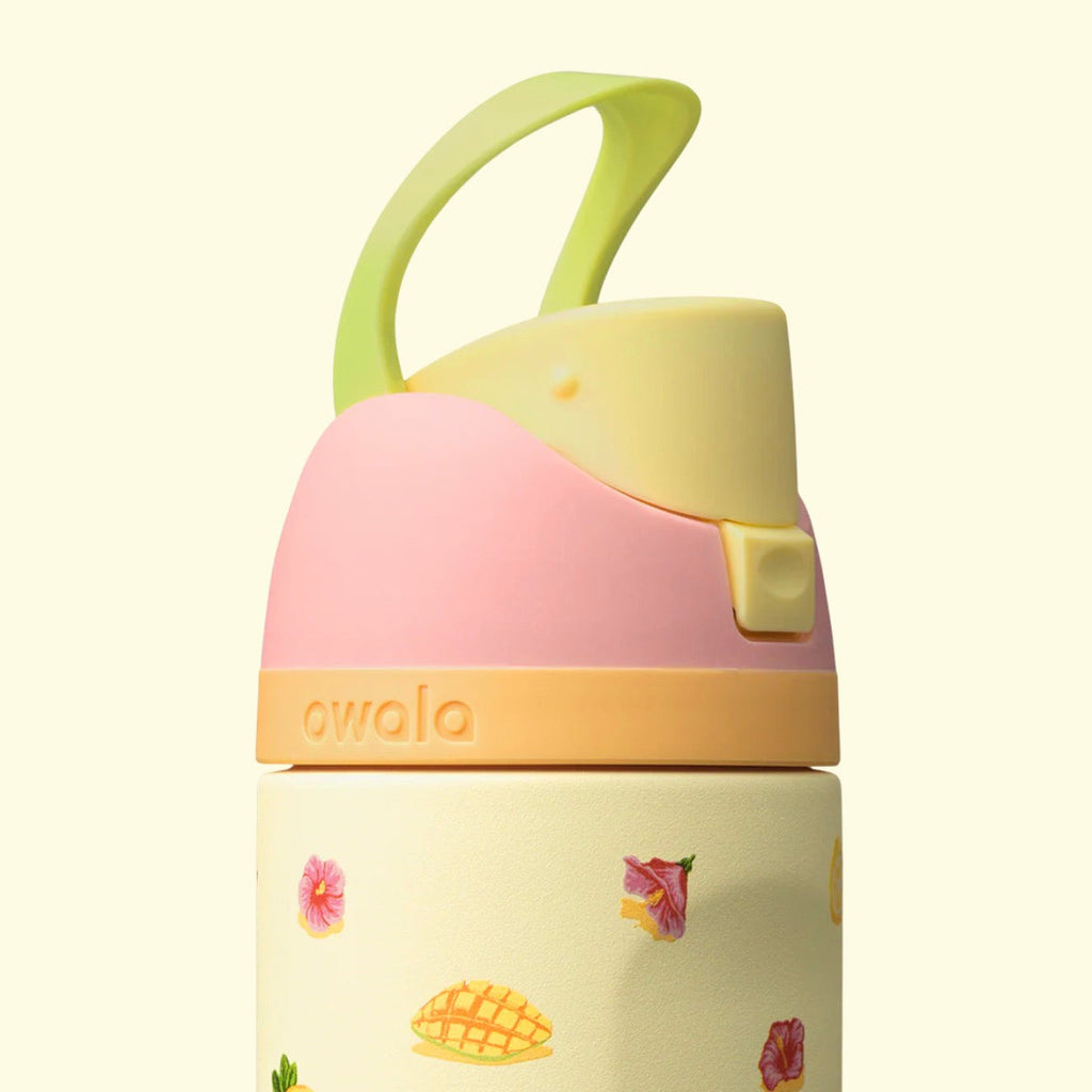 Owala FreeSip 24oz Birthday Beach Bash - Just Ripe - Carry loop & lock