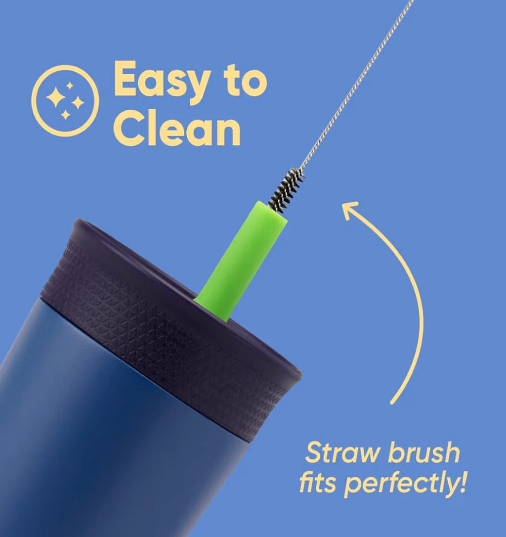 Owala Kids Insulated Tumbler 12oz Navy & Blue - easy to clean