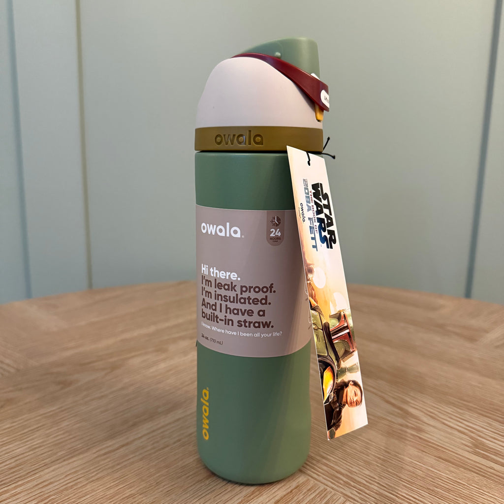 Owala FreeSip 24oz Star Wars Boba Fett Limited Edition Bottle - Green and brown