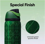 Owala FreeSip Wicked Elphaba Emerald Green Sparkle 32oz Bottle