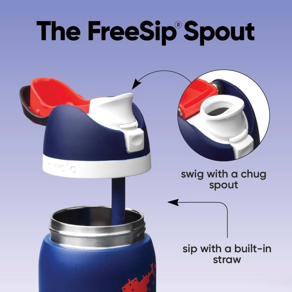 Owala FreeSip 32oz Spider-Man Swing of Things Marvel Water Bottle FreeSip Spout Swig or Sip with Built-In Straw