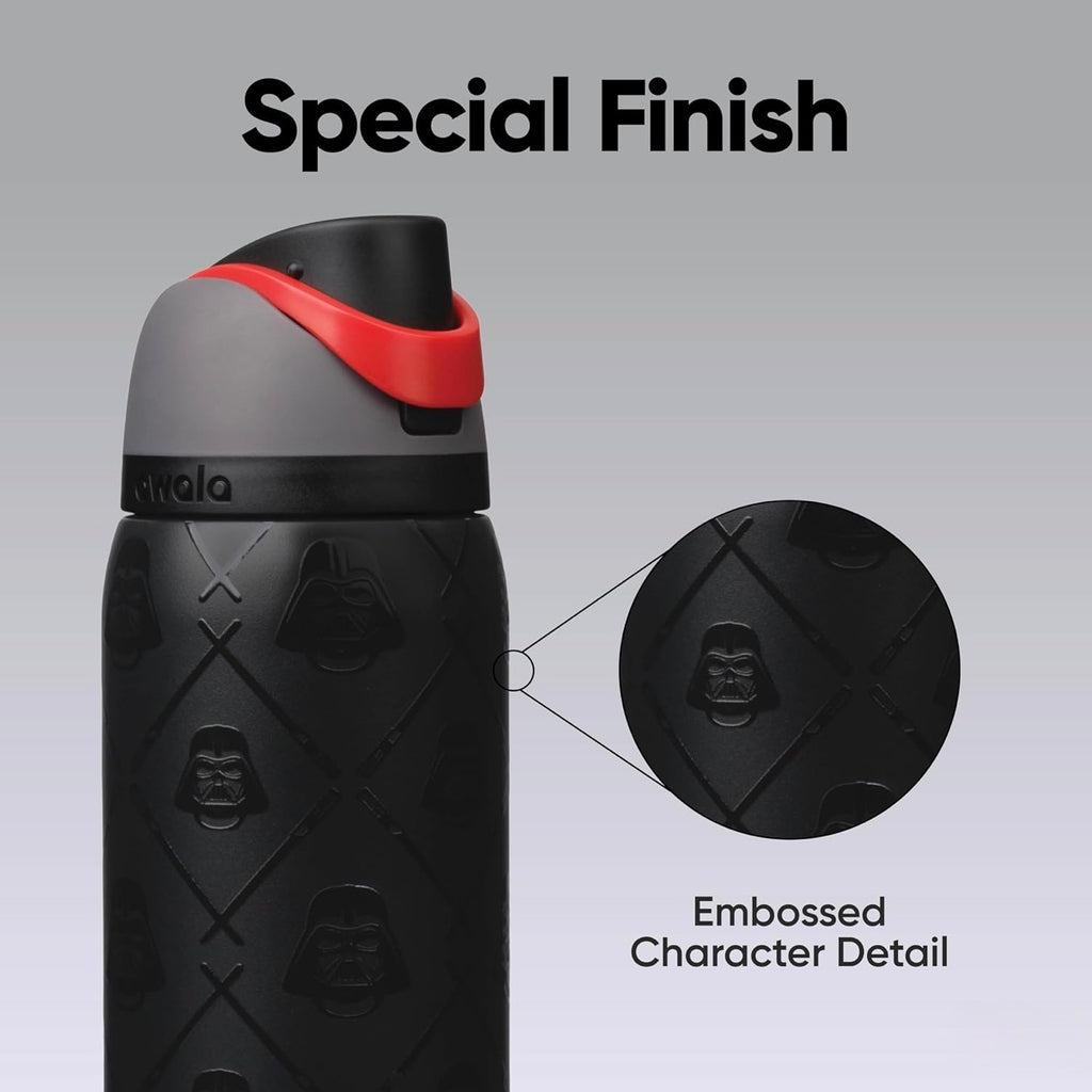 Owala FreeSip 32oz Darth Vader Star Wars Water Bottle Special Finish Embossed Character Detail