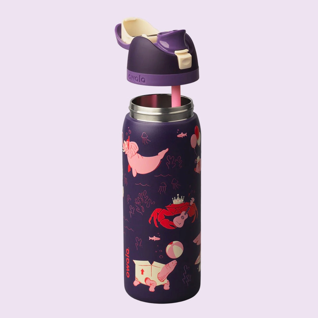 Owala FreeSip 32oz Birthday Beach Bash - Go Halvsies - Purple - In Stock Now