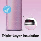 Owala FreeSip Wicked Glinda Pearlescent Pink Shimmer 32oz Bottle