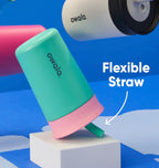 Owala Kids Insulated Tumbler 12oz Navy & Blue - Flexible Straw