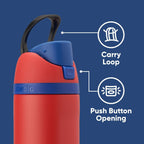 Owala FreeSip 24oz Marvel Spider-Man Limited Edition Bottle - Red/Blue