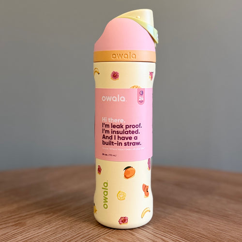 Owala FreeSip 24oz Birthday Beach Bash - Just Ripe - Yellow - In Stock Now