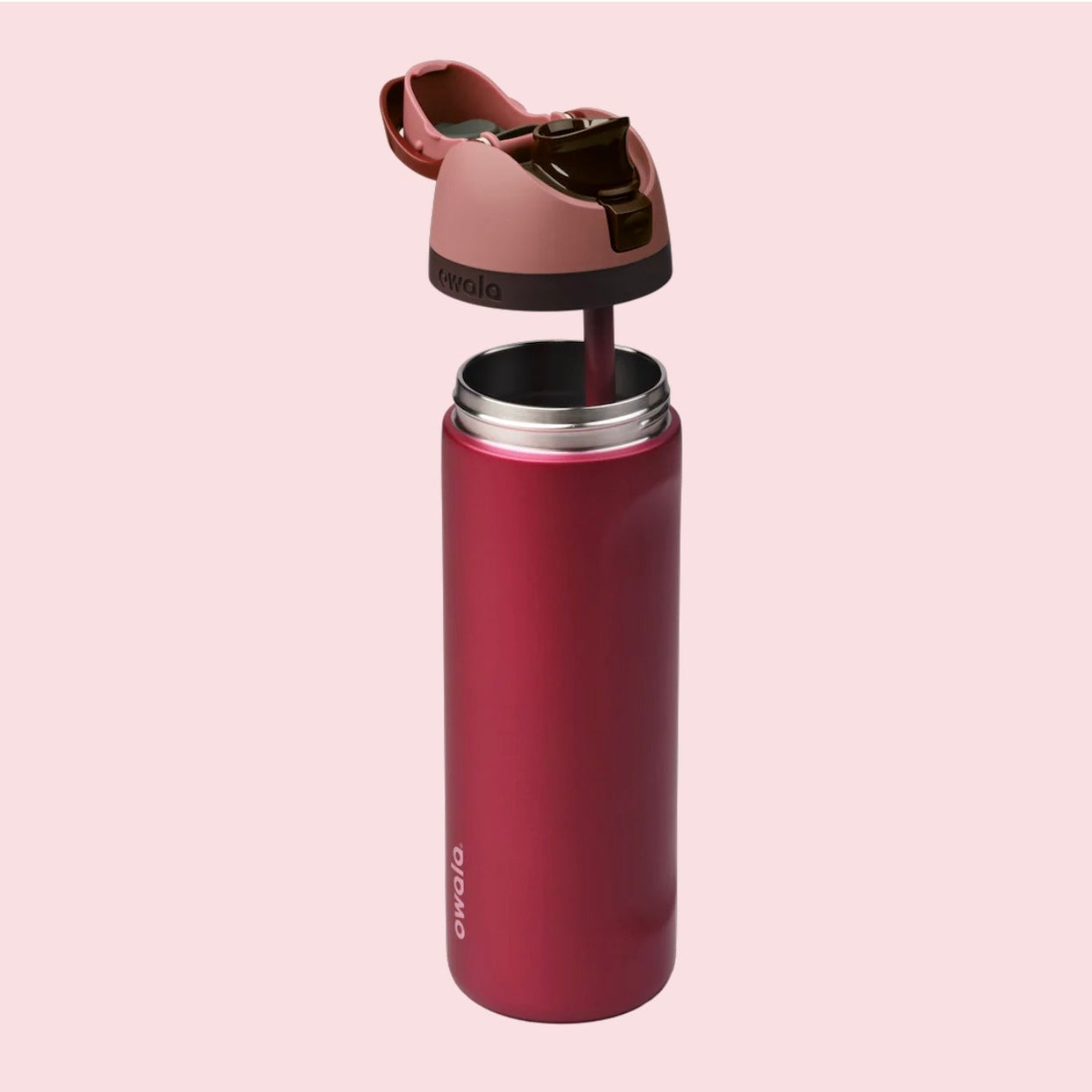 Owala FreeSip 24oz Poinsettia holiday collection - Red - Insulated 24 hours cold