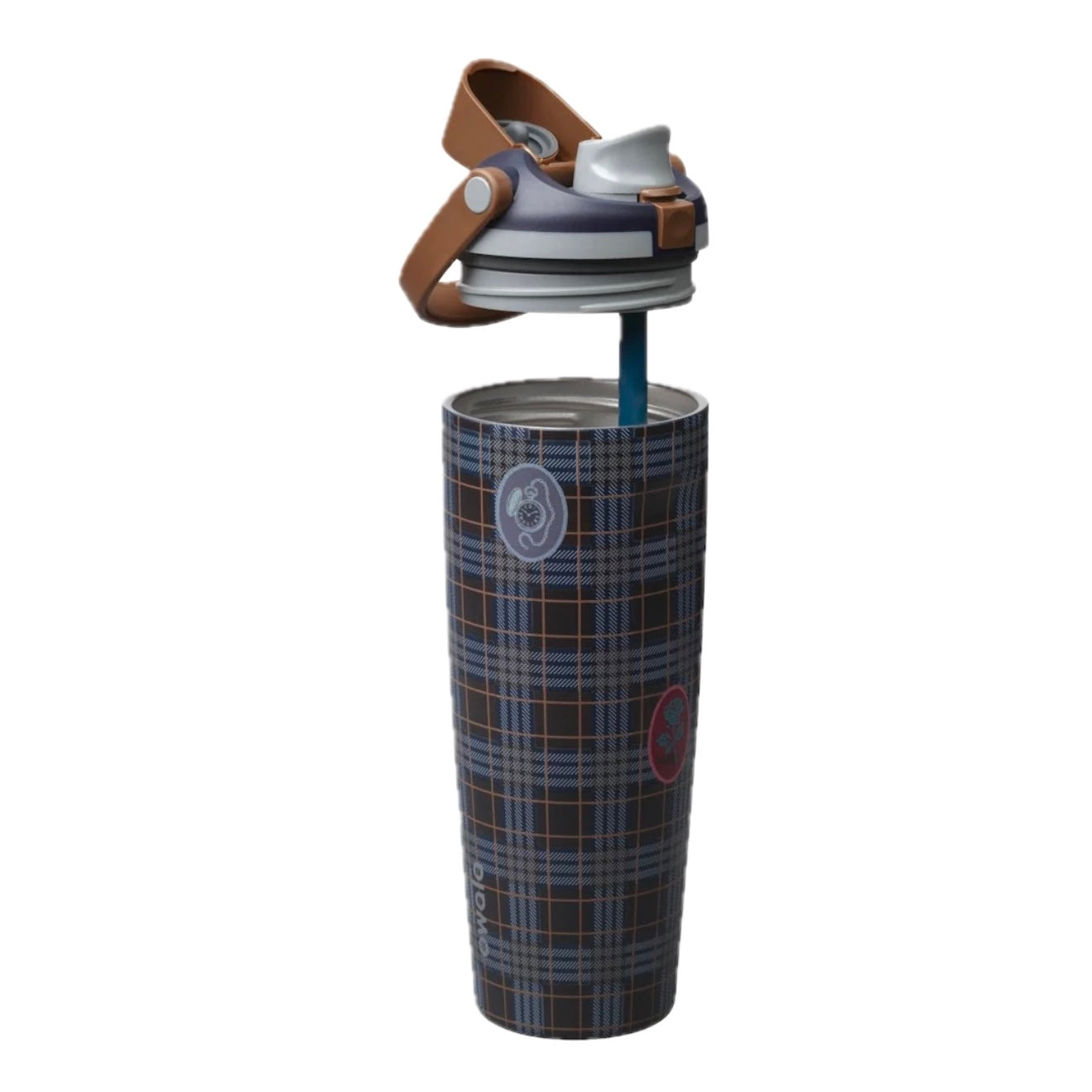 Owala FreeSip 30oz Sway Color Drop Book Club Plot Twist Water Bottle Open Lid & Built in Blue Straw