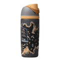 Owala FreeSip 30oz Sway Color Drop Book Club Book Worm Water Bottle Yellow Grey Foxes 