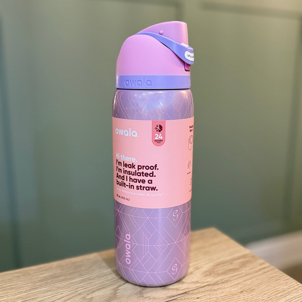Owala FreeSip 32oz Wicked Glinda Water Bottle Pink G