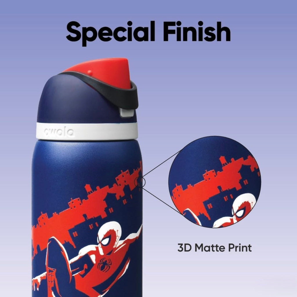 Owala FreeSip 32oz Spider-Man Swing of Things Marvel Triple-Layer Insulated Water Bottle 24 Hours Cold