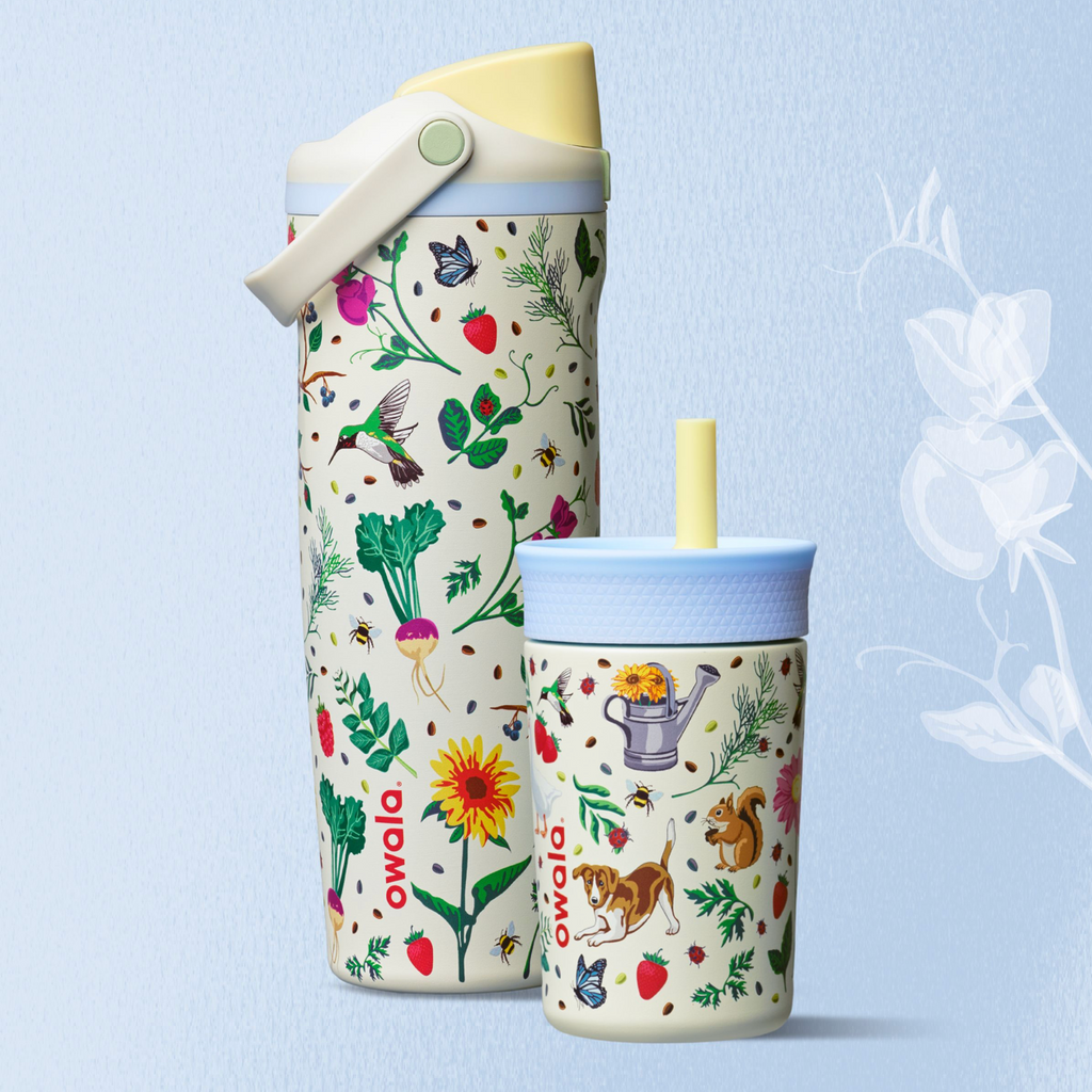 Owala Mother's Day Garden Color Drop - 30oz FreeSip Sway & 12oz Kids Tumbler 