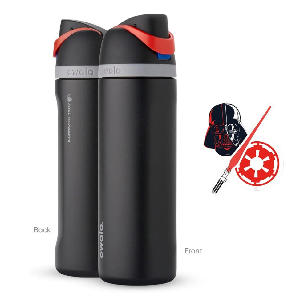 Owala FreeSip 24oz Star Wars Darth Vader Water Bottle Black
