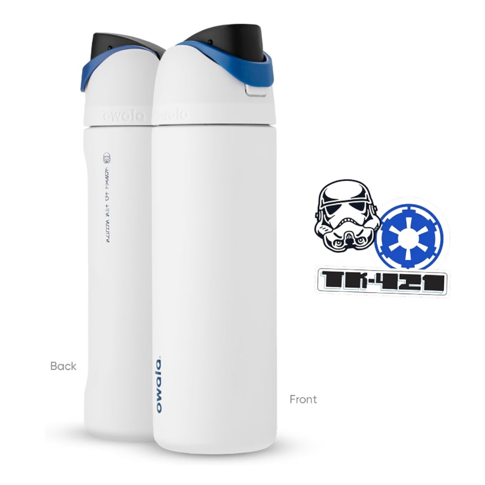 Owala FreeSip 24oz Star Wars Stormtrooper Water Bottle White