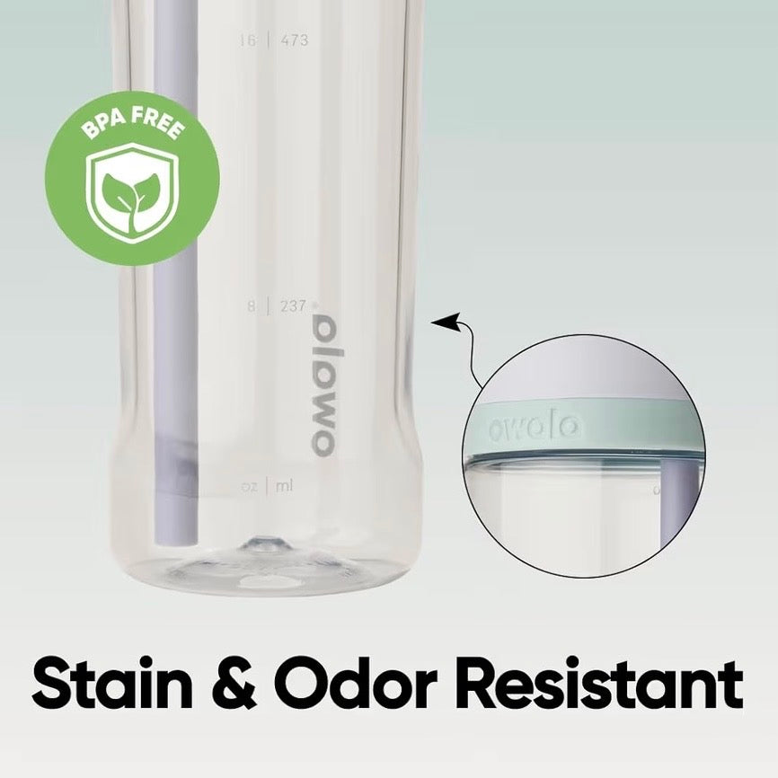 Owala FreeSip Tritan Plastic 25oz in Open Air - Grey & Clear - Stain & Odor Resistant