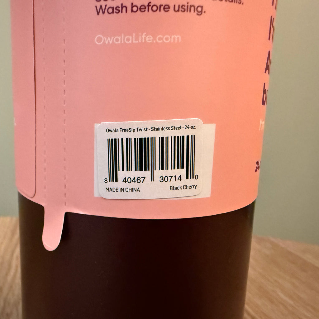 Owala FreeSip Twist Black Cherry 24oz (710ml) Genuine Stock Fast UK Delivery