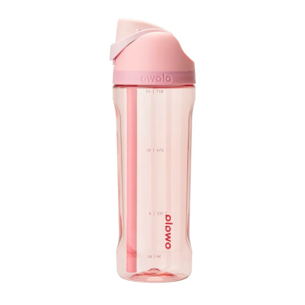 Owala FreeSip Tritan Plastic 25oz in Rose Quartz - Pink & Clear - US Exclusive now available in UK