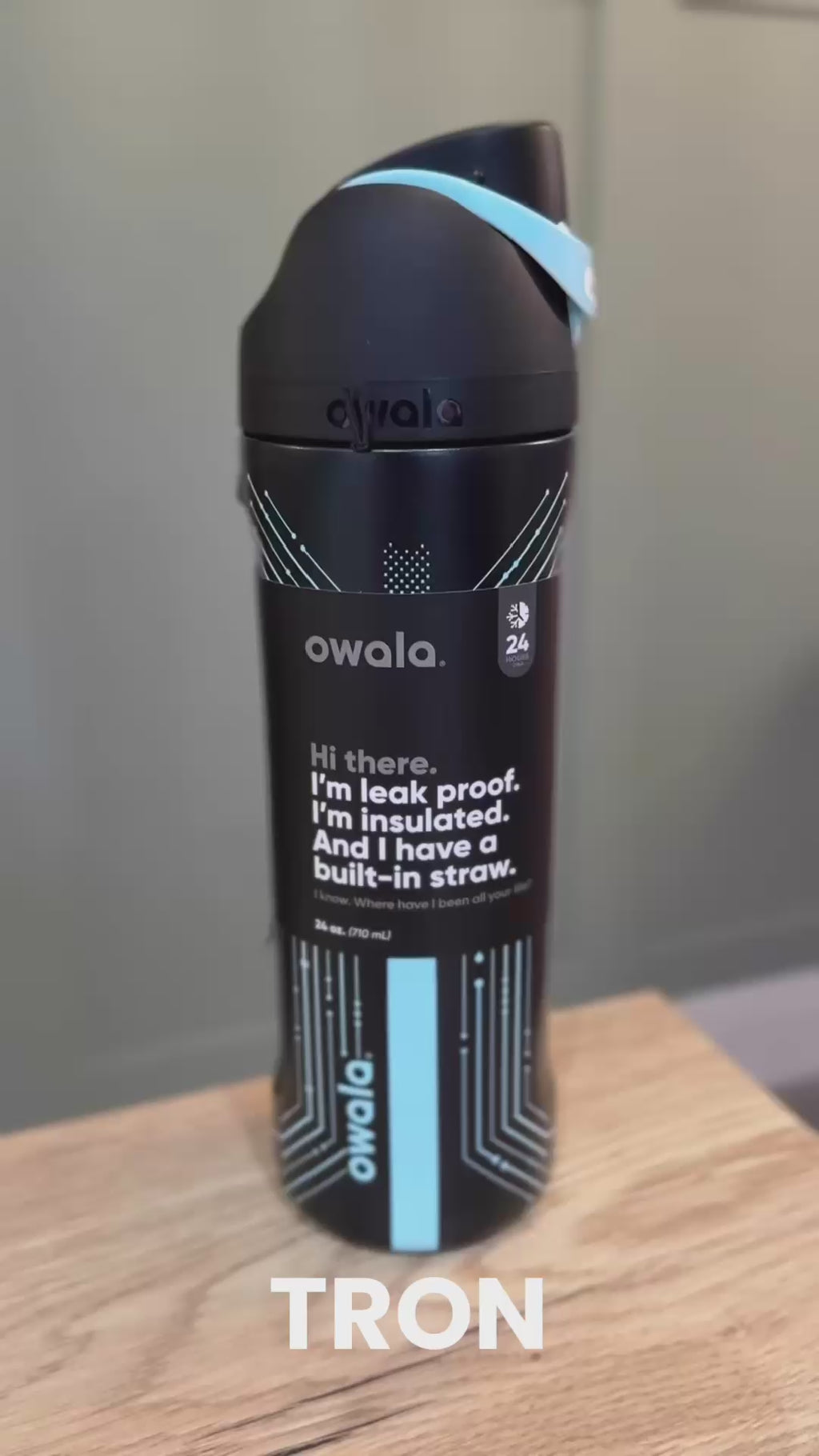 Owala FreeSip TRON Glow in the Dark 0.7L / 24oz